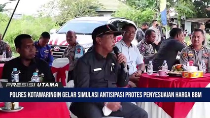 Apel Gabungan dan Simulasi Antisipasi Gejolak Masyarakat Terhadap Kenaikan BBM di Wilayah Kotawaringin Barat