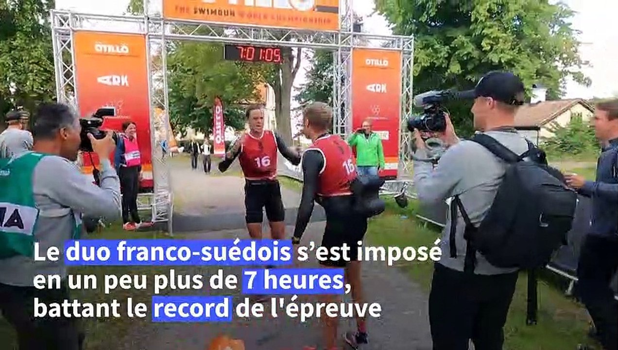 Un duo franco-suédois champion du monde de swimrun en Suède