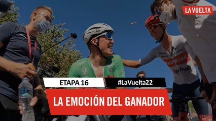 La emoción del ganador / Winner's emotion - Étape 16 / Stage 16 | #LaVuelta22