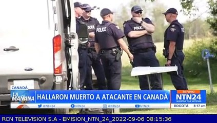 Hallan muerto a sospechoso del ataque con cuchillo en Canadá