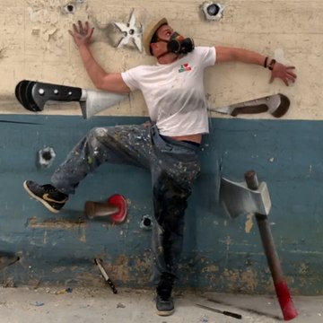 Scaf oner réalise d’incroyables illusions d’optique dans ses fresques murales