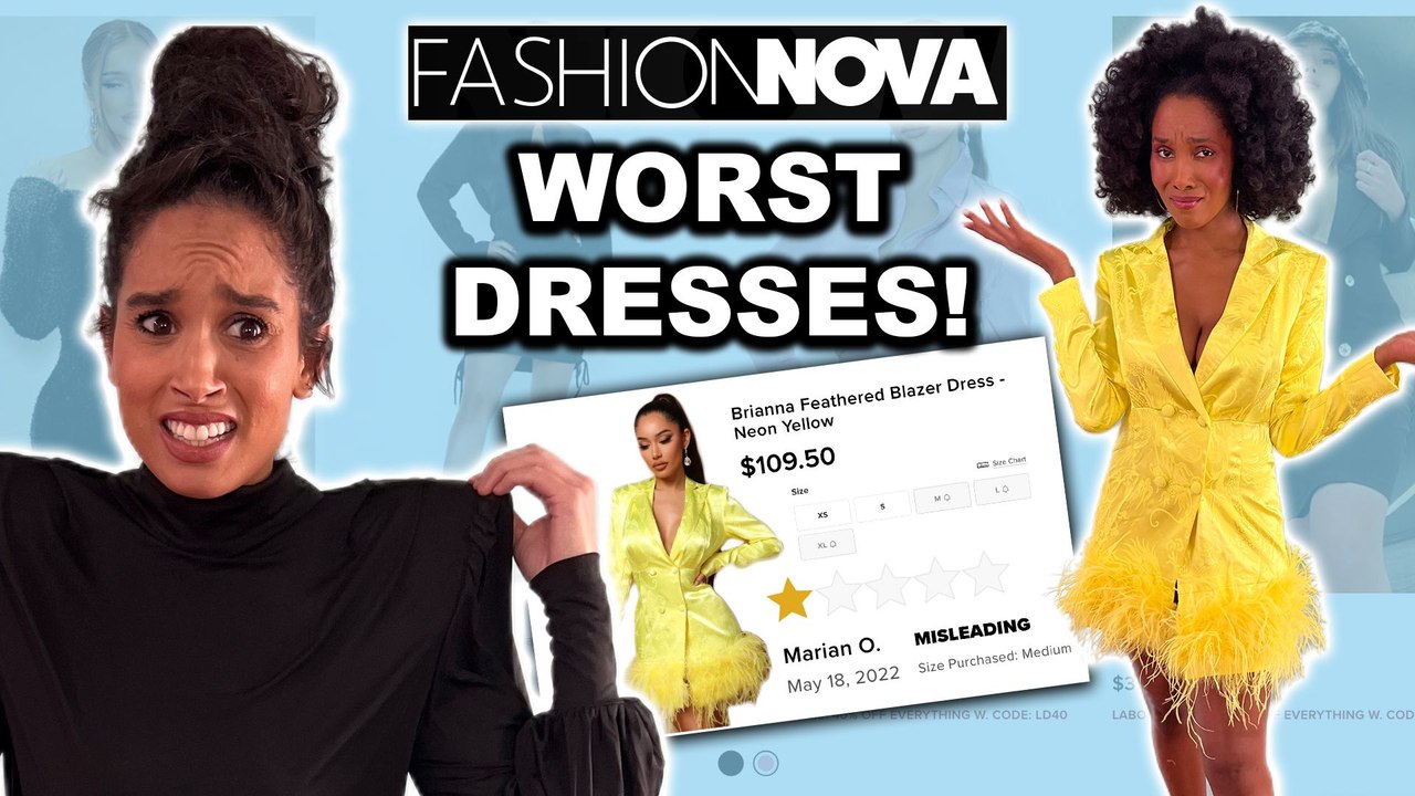 Trying Fashion Nova’s WORST Rated Dresses?!