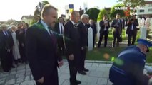 Cumhurbaşkanı Erdoğan, Bosna Hersek’in merhum lideri Aliya İzzetbegoviç’in kabrini ziyaret etti
