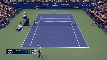 Le splendide coup droit de Ruud pour revenir à 5-5 dans le 3e set