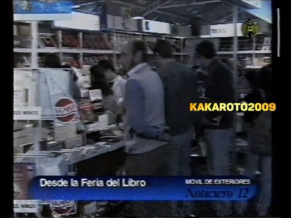 1998 - Fragmento móvil Noticiero 12 inauguración "Feria del libro Córdoba" - Canal 12 Córdoba