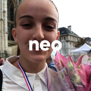 Camille a fini sur le podium de la course des serveuses et garçons de café de Rouen