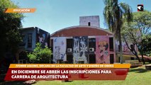 En diciembre se abren las inscripciones para carrera de Arquitectura