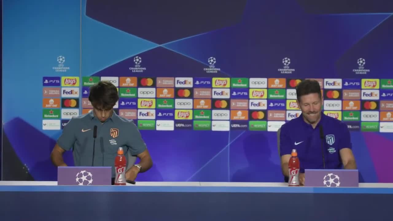 Rueda de prensa de Simeone y João Félix previa al Atleti-Porto