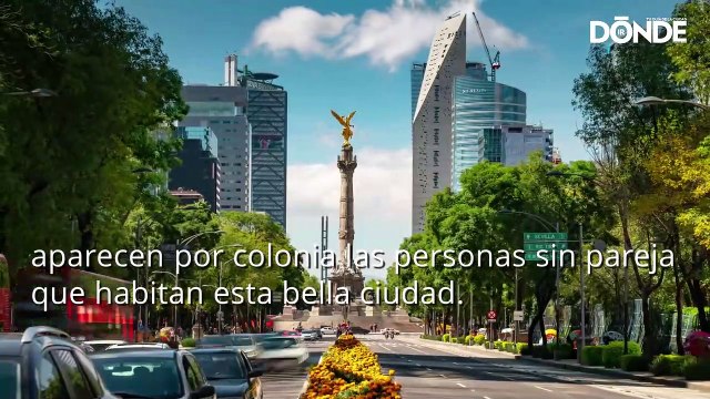 Mapa de personas solteras en CDMX