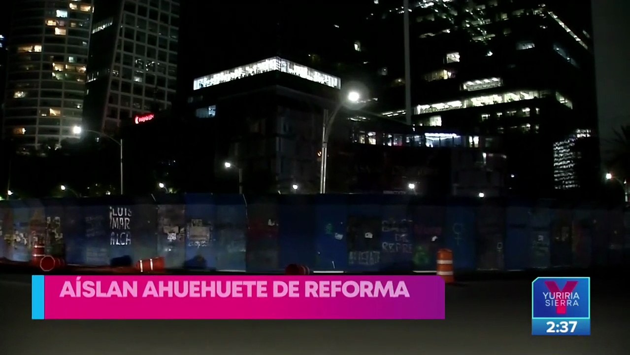 Aíslan al ahuehuete de Reforma para mejorar su desarrollo
