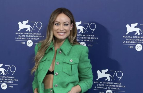 Olivia Wilde's Bold Blazer Was Made Even Bolder with Just a Bra Underneath