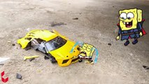 Stopp !! No Crushing Spongebob vs Banana Orbeez Squeeze Toy  Crushing Crunchy & Soft Things by Car