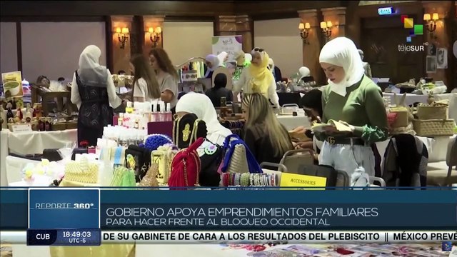 Mujeres sirias contribuyen al desarrollo de la economía pese a bloqueo occidental
