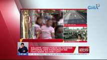 Solante, hindi pabor na gawing optional ang pagsusuot ng face mask as Cebu City | UB