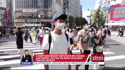 Companionship services ng isang Japanese, patok sa mga walang travel buddy | UB