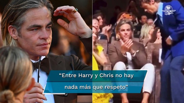 Harry Styles niega supuesto escupitajo a Chris Pine en Festival de Cine de Venecia