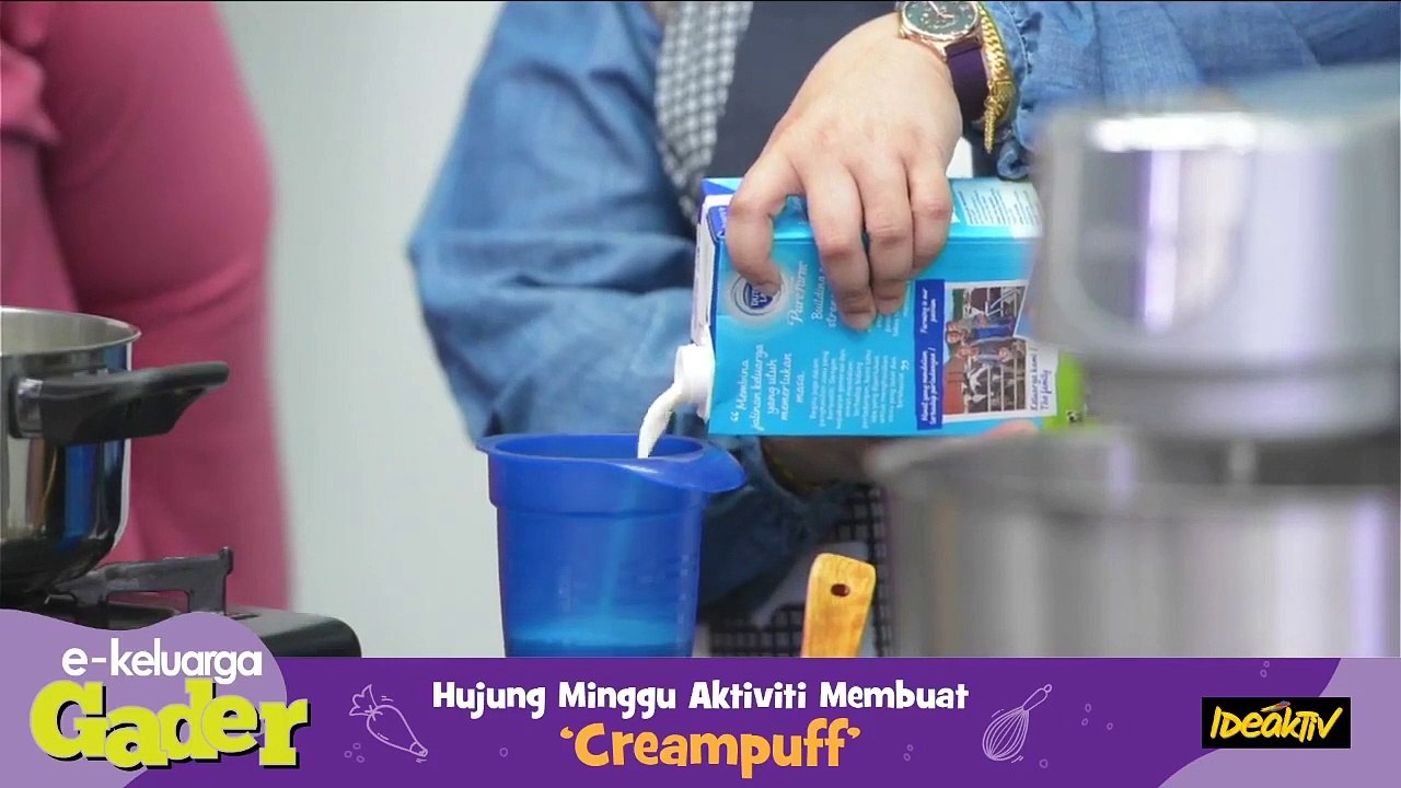E-Keluarga Gader Hujung Minggu Aktiviti Membuat 'Creampuff'