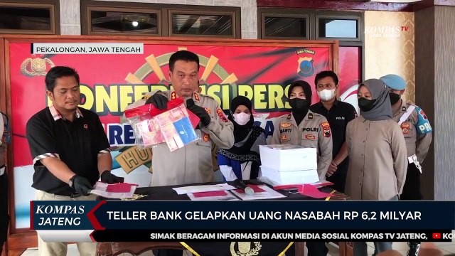 Teller Bank di Pekalongan Gelapkan Uang Nasabah Rp 6,2 Milyar