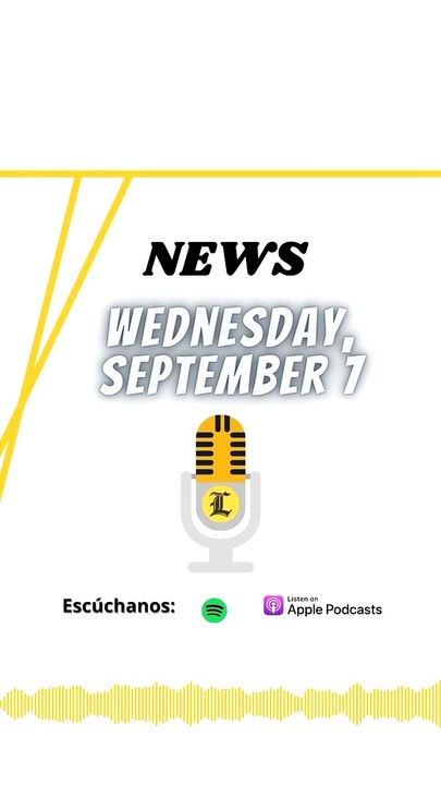 News Wednesday 7 september