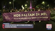 “Seguridad sin guerra” marcha en contra de la militarización