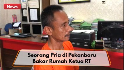 Tak Terima Hasil Mediasi, Pria Ini Bakar Rumah Ketua RT di Kota Pekanbaru !!