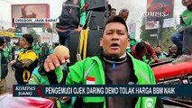 Tolak Harga BBM Naik, Driver Ojol Unjuk Rasa di Depan Kantor Balaikota dan DPRD Kota Cirebon!