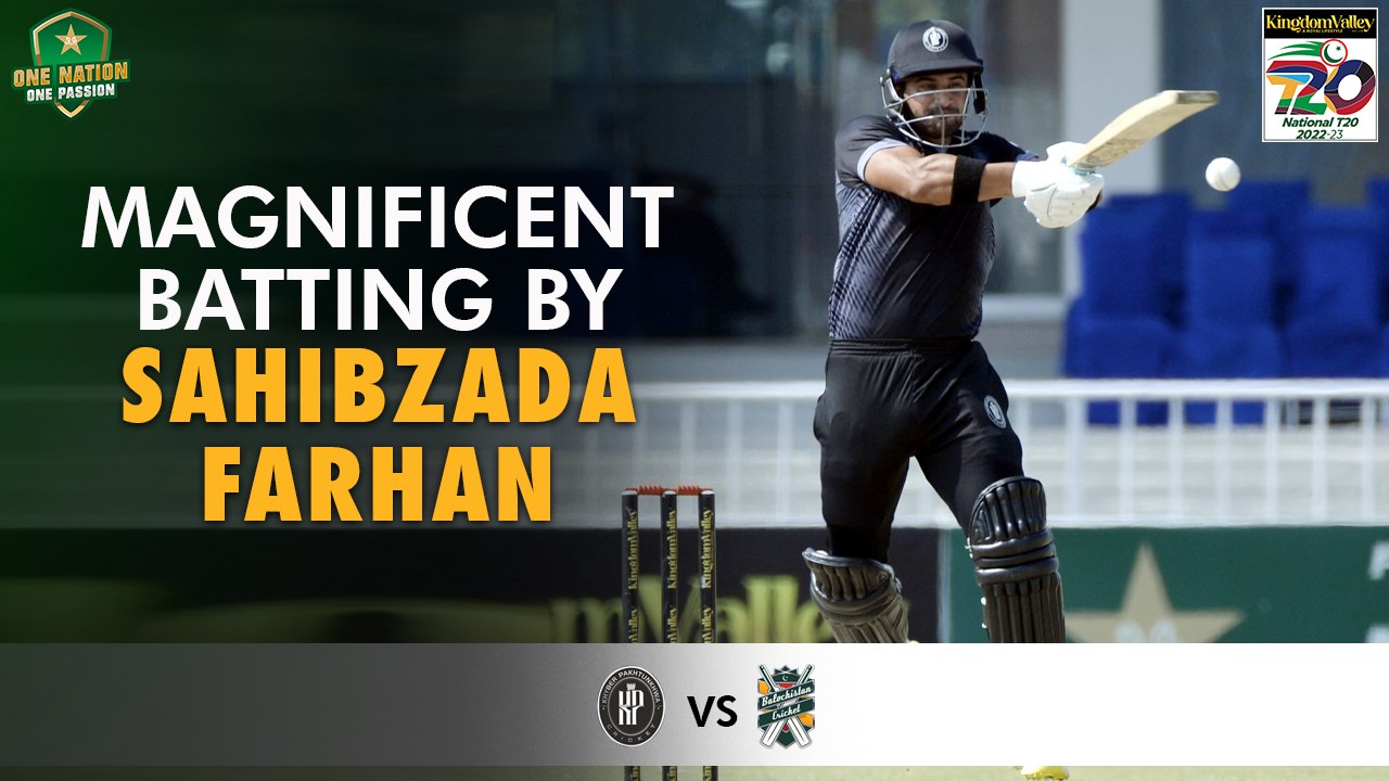 Magnificent Batting By Sahibzada Farhan | Balochistan vs Khyber Pakhtunkhwa | Match 15 | National T20 2022 | PCB | MS2T  #BALvKP | #NationalT20 | #GharWaliBaat