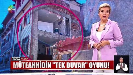 Müteahhidin ''tek duvar'' oyunu!
