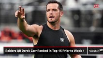 Raiders QB Derek Carr Ranked in Top 15 Prior to Week 1