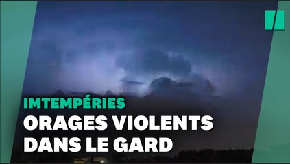 Des orages violents se sont abattus sur le Gard