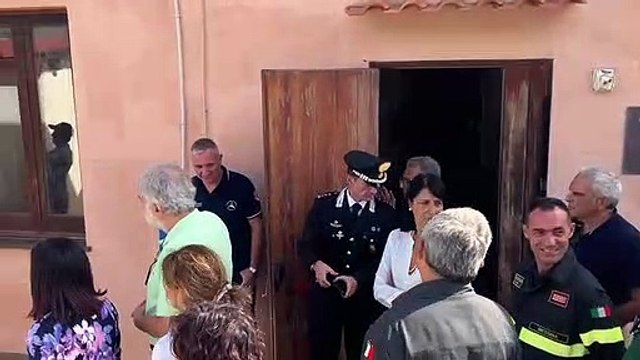 Il capo della Protezione civile nazionale sull'isola di Stromboli