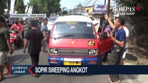 Sopir Angkot Sweeping Ajak Sopir Lain Mogok Operasi