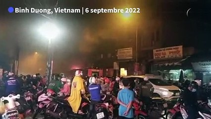Vietnam: les pompiers éteignent l'incendie meurtrier d'un karaoké