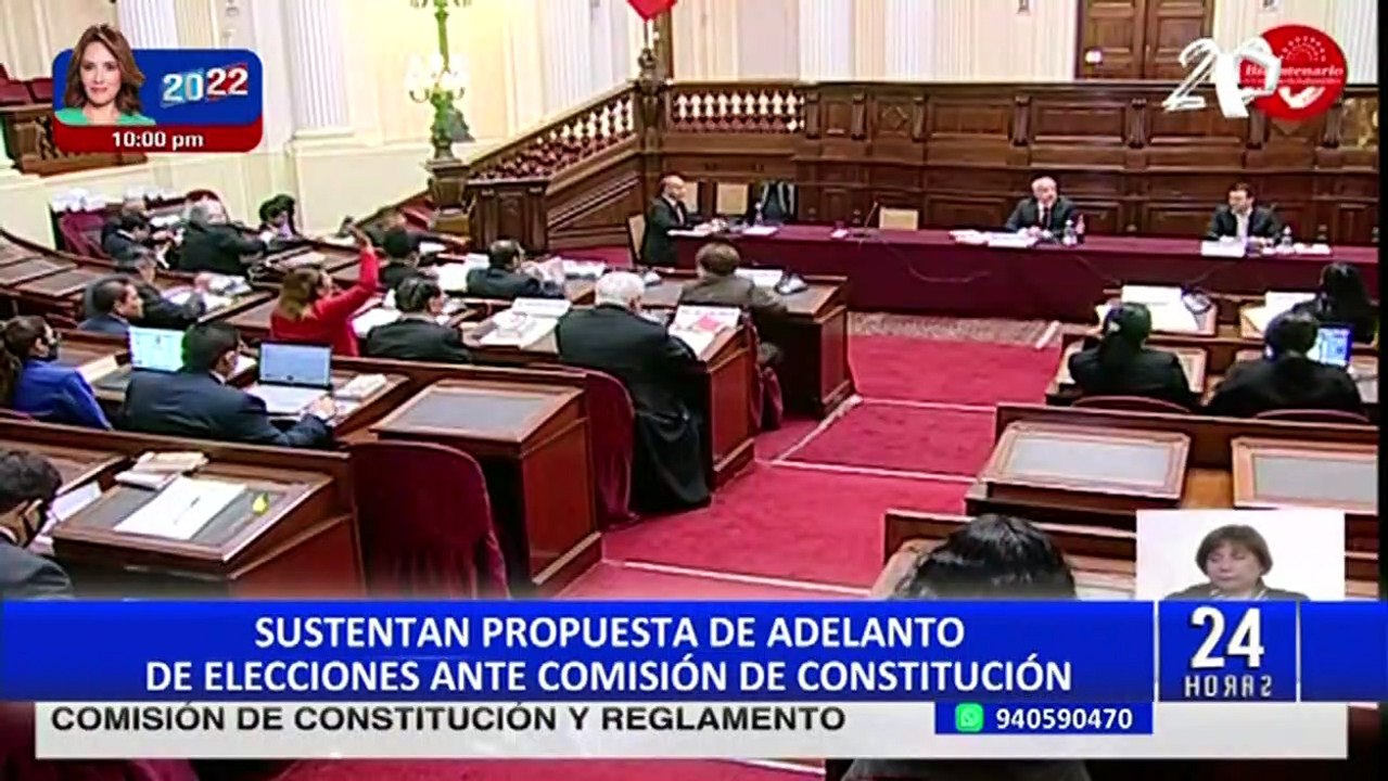 Congreso: Comisión de Constitución posterga debate sobre adelanto de elecciones