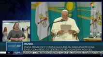 Papa Francisco pide a líderes religiosos luchar contra la violencia y el terrorismo