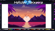 LandScape PNG to VECTOR com InkScape