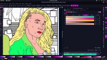 Processo de pintura de desenho com Inkscape (besier)
