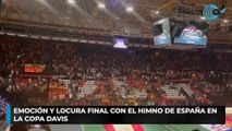Emoción y locura final con el himno de España en la Copa Davis