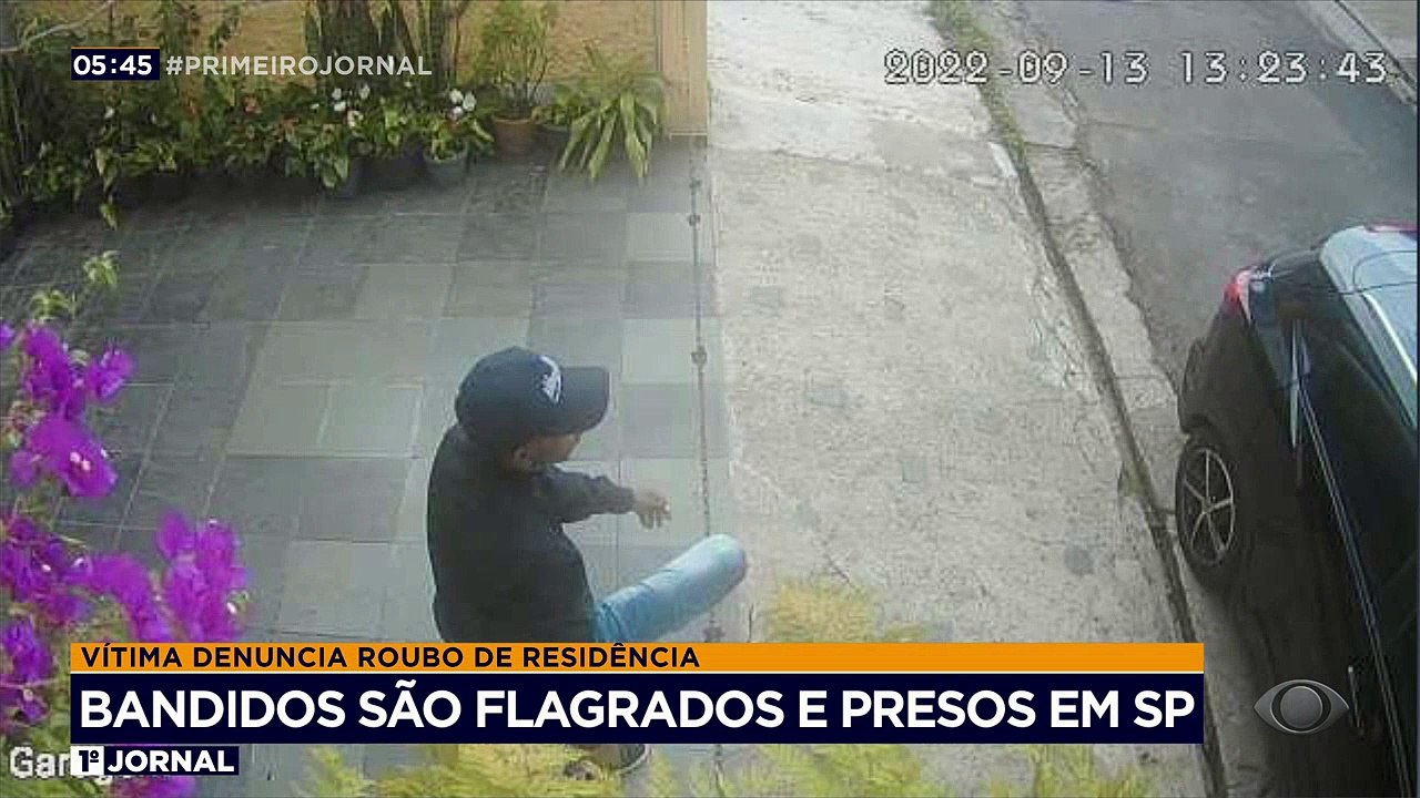 Bandidos são flagrados por câmera e presos em São Paulo 14/09/2022 11:57:37