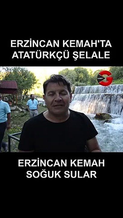 Erzincan Kemah'ta Atatürkçü Şelale