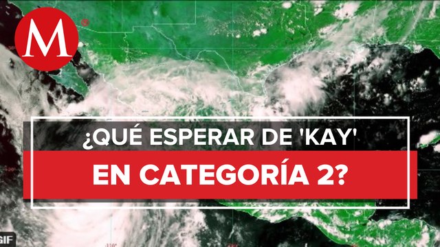 Huracán 'Kay' 2022: sube a categoría 2 cerca de Baja California Sur