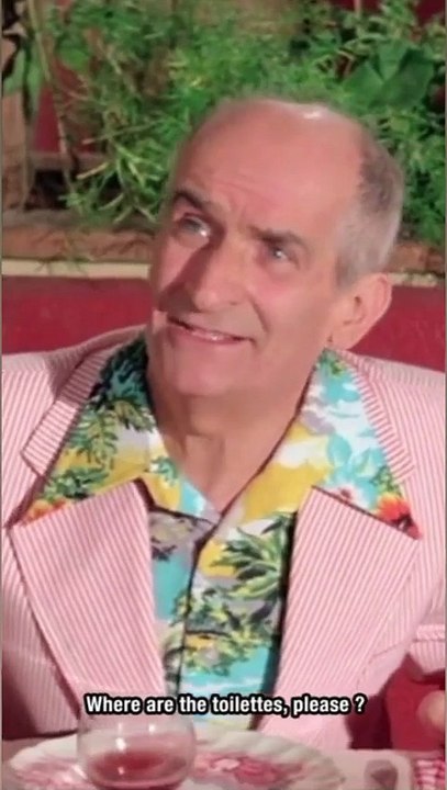 La langue anglaise vue par Louis de Funès.