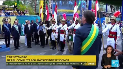 Bolsonaro leads controversial bicentennial celebration in Brazil