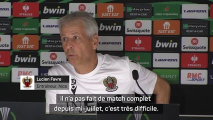 Nice - Favre : "Difficile de dire dans quelle forme est Barkley"