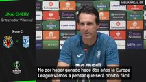 Emery y Morales hablan ante los medios en la previa del Villarreal-Poznan