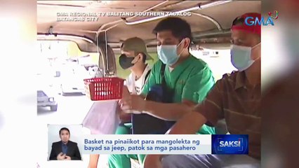 Basket na pinaiikot para mangolekta ng bayad sa jeep, patok sa mga pasahero | Saksi