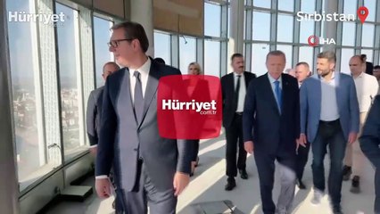 Cumhurbaşkanı Erdoğan, Belgrad Kulesi’ni ziyaret etti