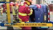 Accidente vehicular en Pueblo Libre: taxi termina volcado y casi impacta contra dueña de kiosko