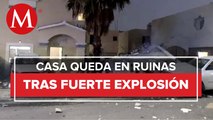 En Saltillo, explota casa habitada por agentes de la Fiscalía de Coahuila