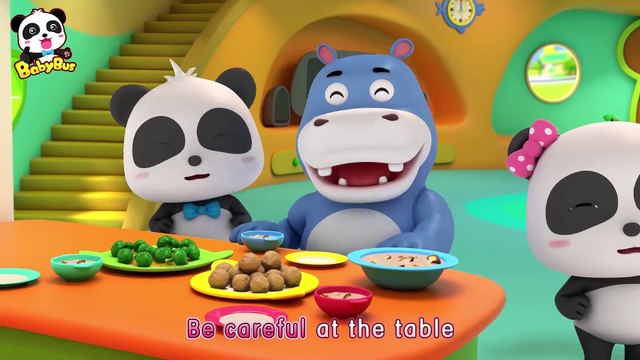 Naughty Kitten's Table Manners | Kids Good Habits | Safety Tips While Eating | BabyBus